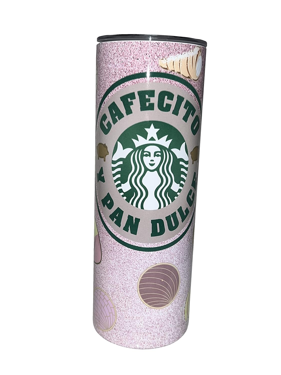 Cafecito y Pan Dulce – Stainless Steel Tumbler – Handmade Cafecito – 20oz Straight Skinny Tumbler (20oz)