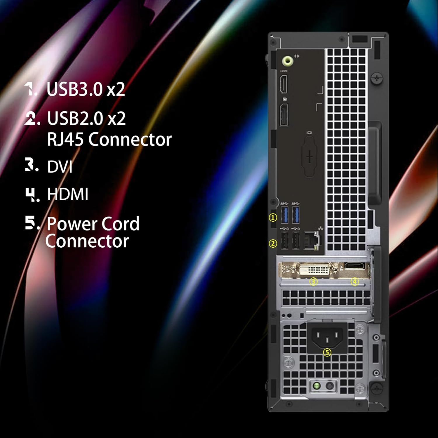 Dell Computadora de escritorio para juegos RGB, Intel Quad Core I5-6500 hasta 3.6GHz, GeForce GT 1030 2G, 32GB DDR4, 1T SSD, teclado y mouse RGB,