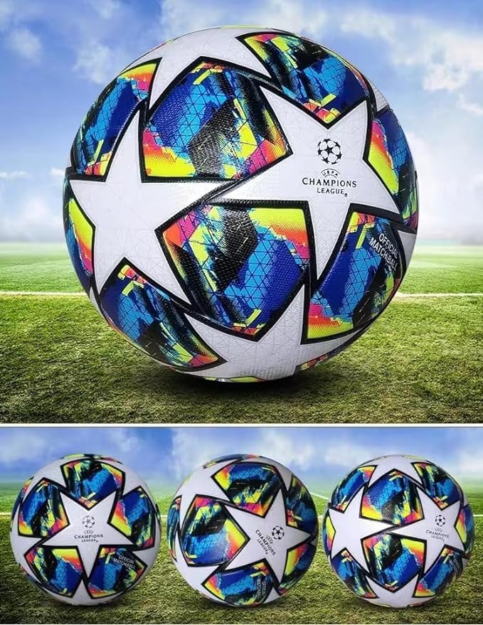 Kiehiu 2021 Champions League Football Fans Memorabilia Soccer Regular No. 4 Regalo de cumpleaños, talla 4