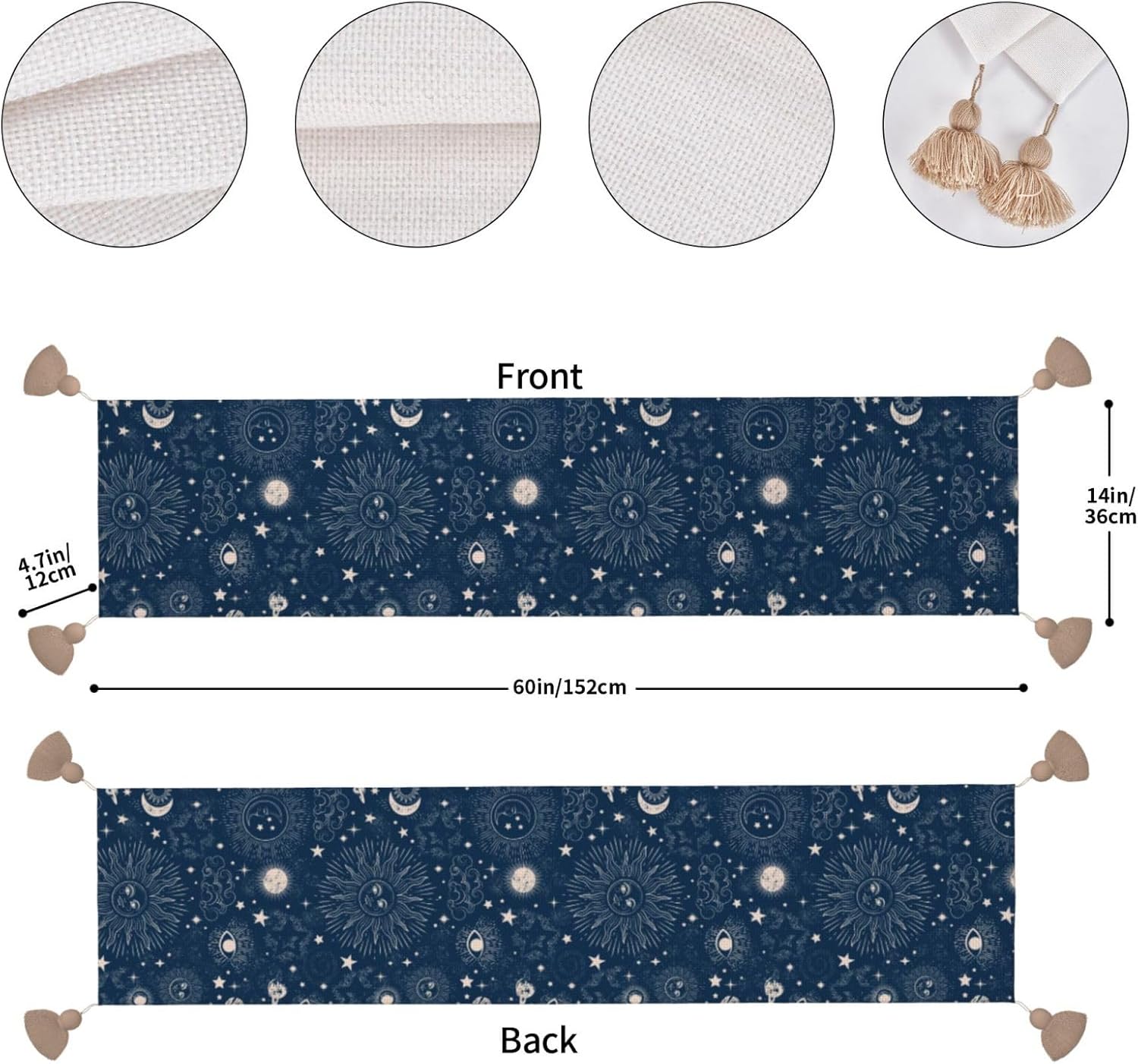 Space Galaxy Constellation Christmas Table Runner Dining Table Decor Christmas Decorations Indoor Home Decor Christmas Table Runners Xmas Navidad