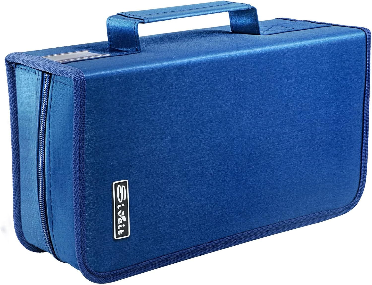 Soporte para estuche de DVD, estuche para CDDVD, soporte para carpetas de CD y DVD, capacidad para 160 unidades, organizador portátil de carpetas de