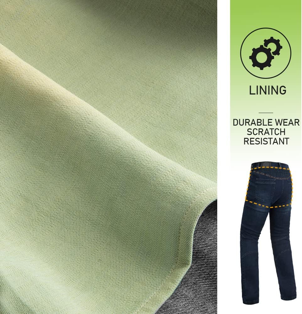 ILM – Pantalones de motocross para motocicleta para hombre son blindados, para andar en motocicleta, aventuras, turismo, etc.