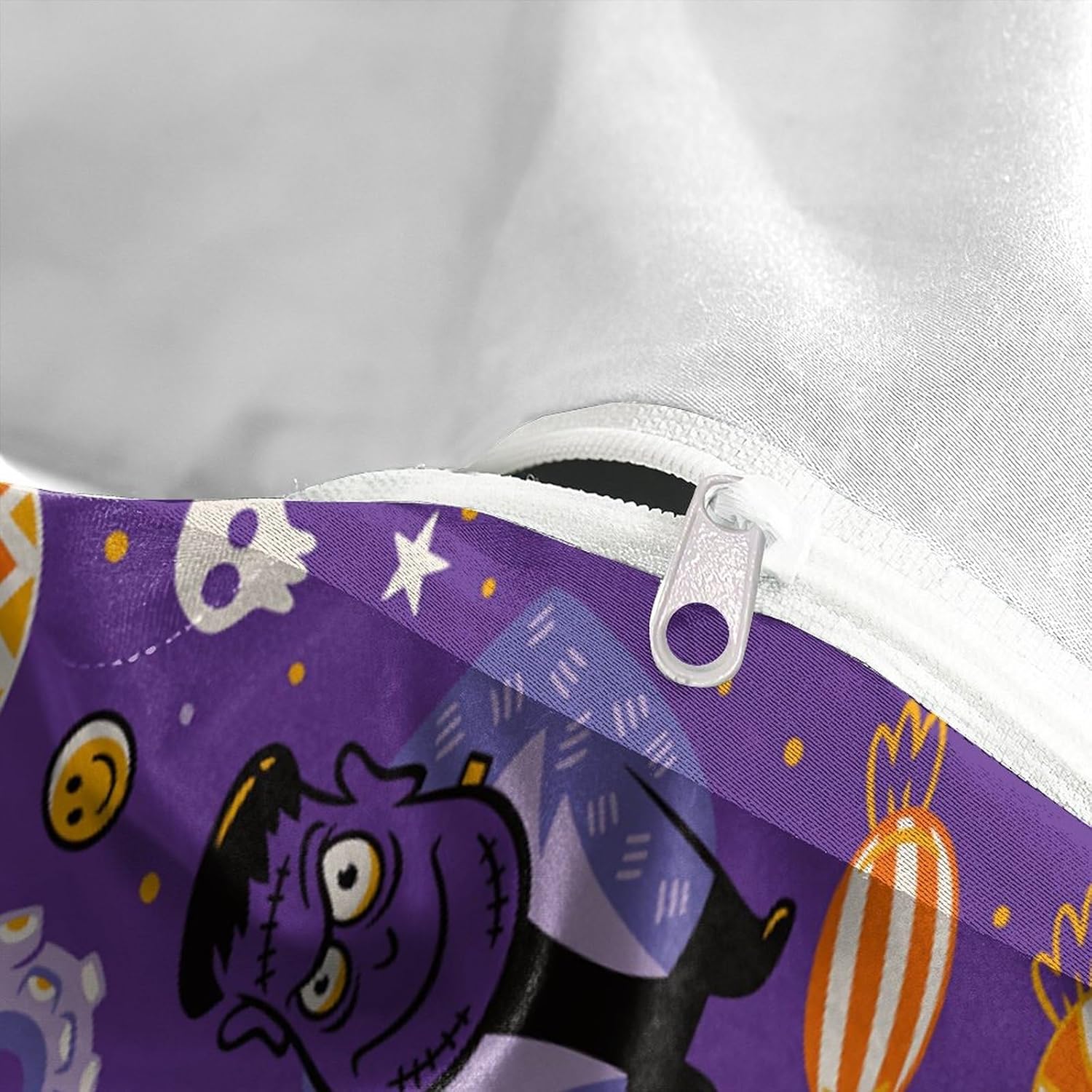 Juego de funda de edredón con estampado 3D de Halloween de microfibra suave para niños y adultos, funda de edredón de calabazas de Halloween, funda