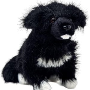 Adorable juguete de peluche de Terranova de 10 pulgadas, suave y esponjoso, para niños y niñas, bonita muñeca de animal para jugar y comodidad Adorable juguete de peluche de Terranova de 10 pulgadas, suave y esponjoso, para niños y niñas, bonita muñeca de animal para jugar y comodidad
