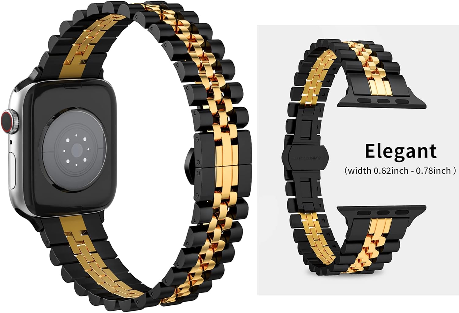 Camofit Compatible con Apple Watch Band de 1.496 pulgadas, 1.575 pulgadas, 1.614 pulgadas, 1.654 pulgadas, 1.732 pulgadas, 1.772 pulgadas, 1.772