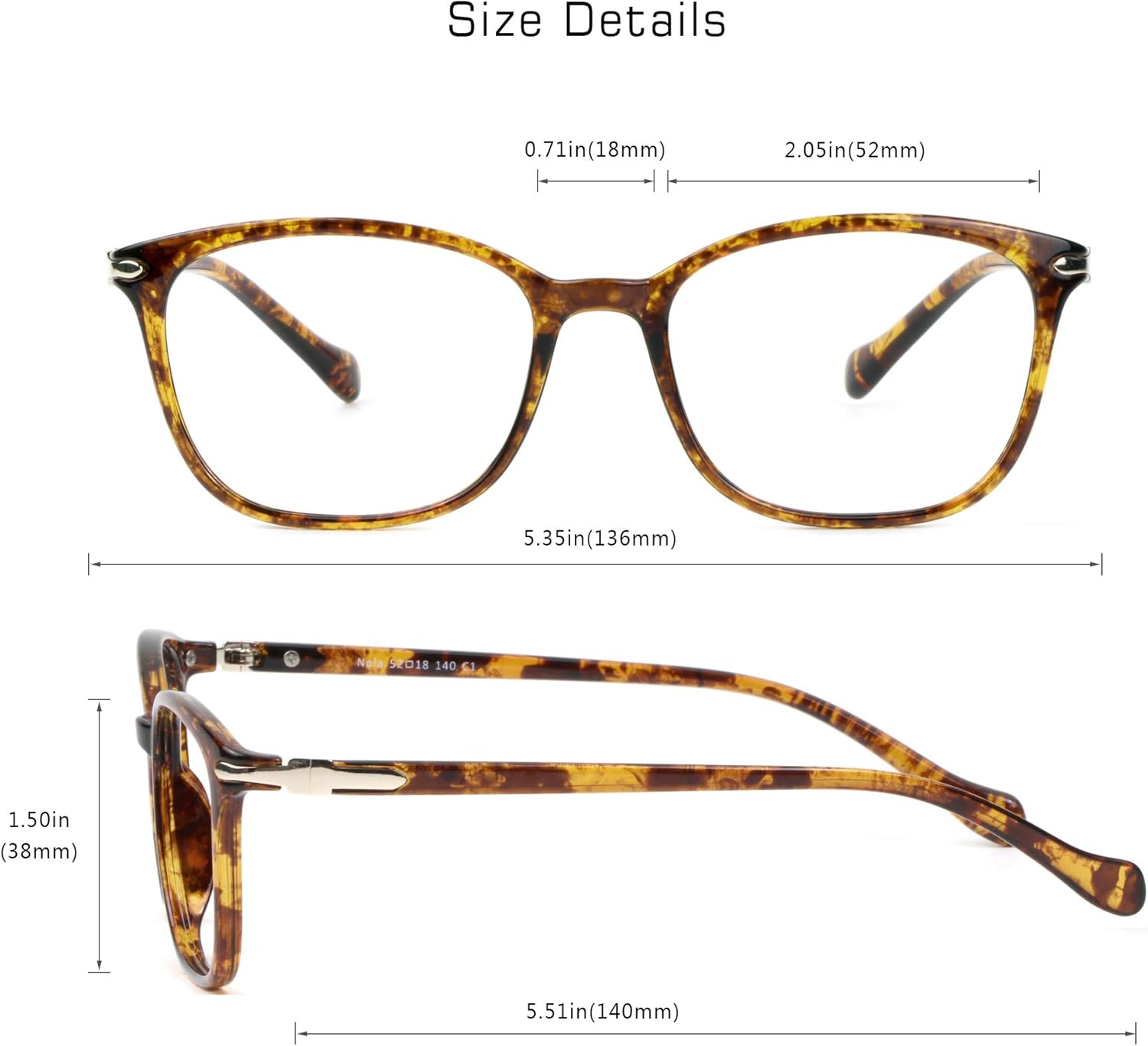 Lentes de bloqueo de luz azul para mujeres y hombres, antifatiga, antirreflejo, adecuados para lectura, computadora, televisión, elegante montura