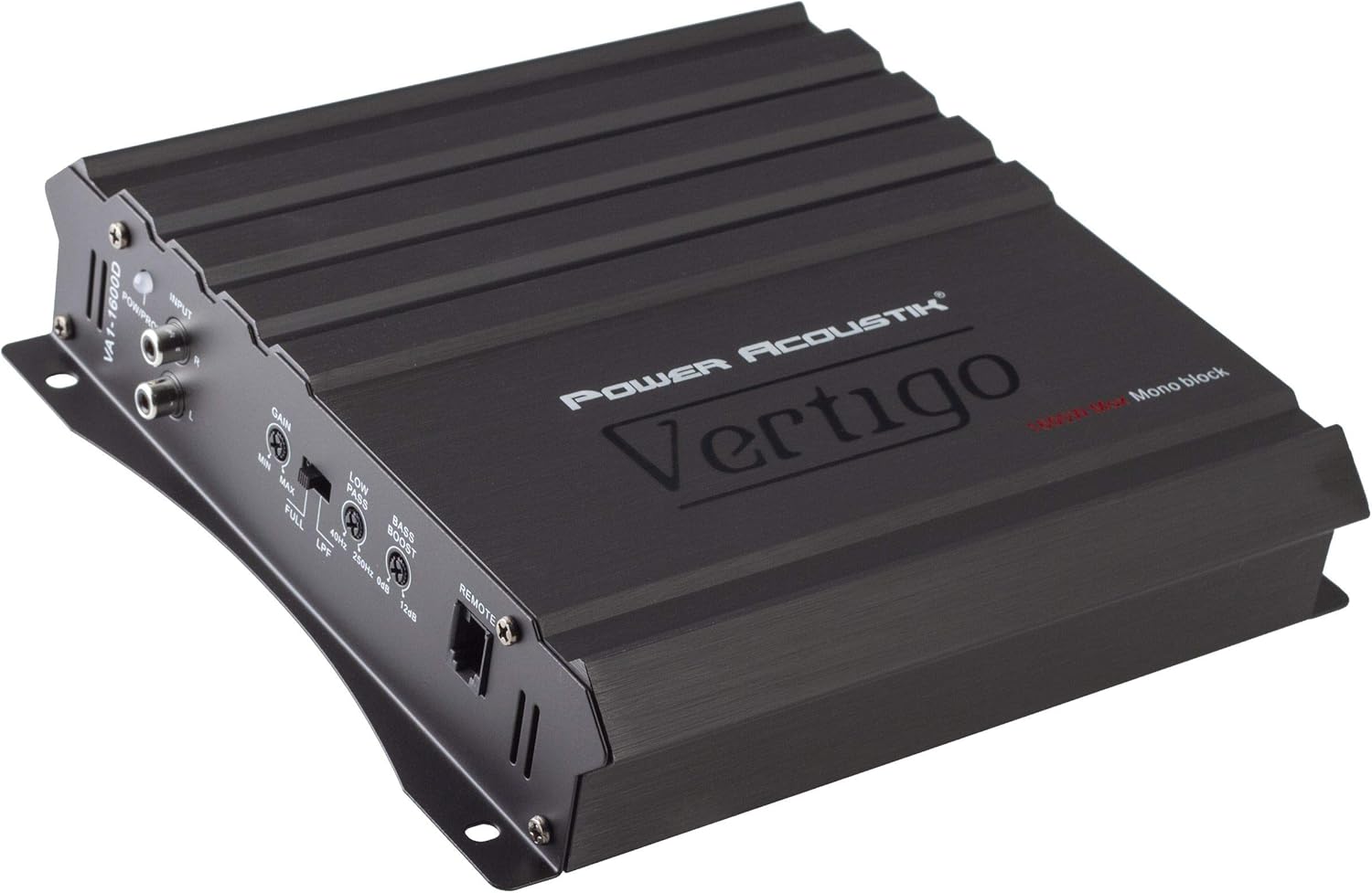 Power Acoustik VA1-1600D Serie Vertigo 1,600 vatios Max Monoblock Clase D Amp