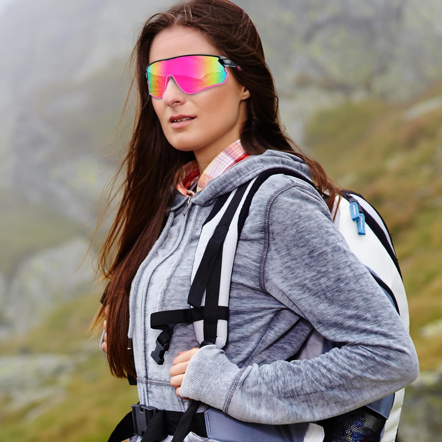 BEACOOL Gafas de sol deportivas polarizadas para hombres y mujeres, jóvenes, béisbol, pesca, ciclismo, correr, senderismo, motocicleta, lentes Tac