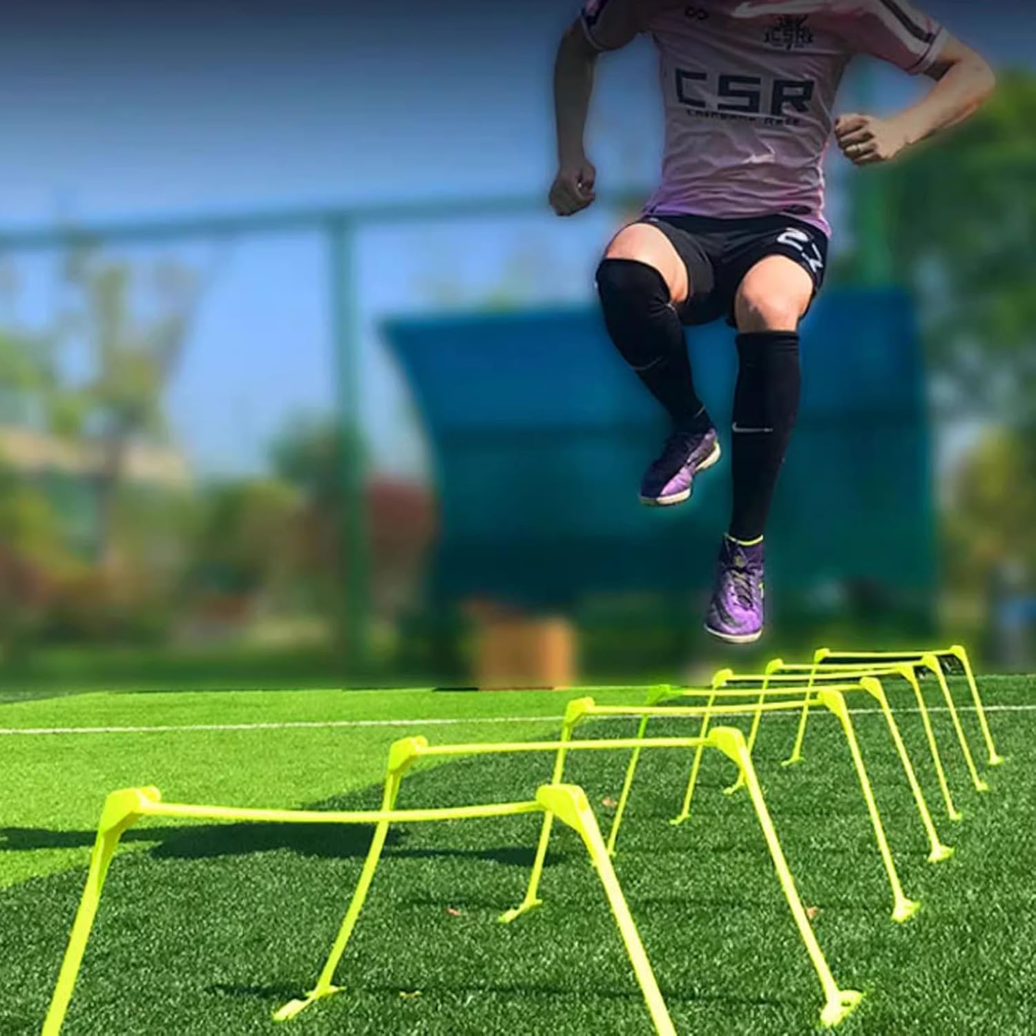 YXXSDP Fitness Group – Juego de entrenamiento de velocidad y agilidad, paquete de 5 obstáculos ligeros para entrenamiento de obstáculos, equipo