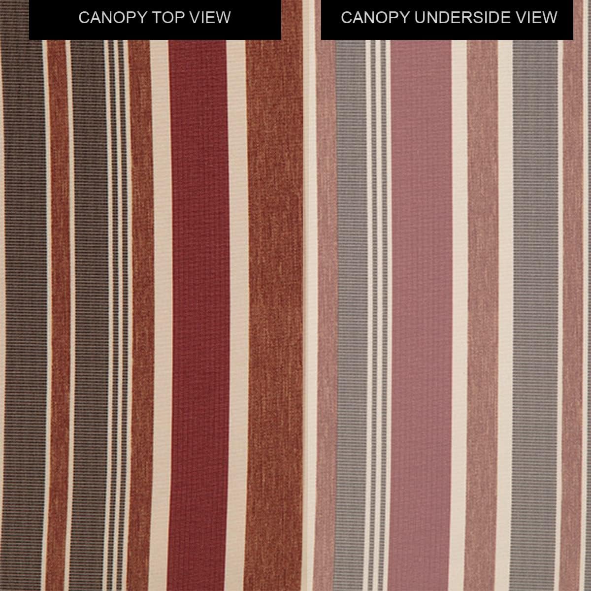 Garden Winds Toldo de repuesto para cenador hexagonal Southbay – Estándar 350 – Stripe Canyon