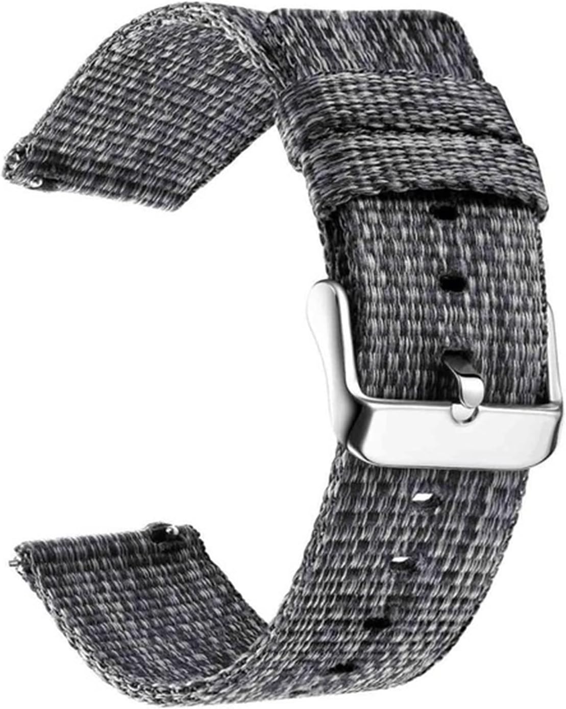 Correa de reloj de 0.787in para Samsung Galaxy Watch4 Classic 46 1.654in Reloj de nailon deportivo 4 44 1.575in Correa de reloj (color negro, tamaño