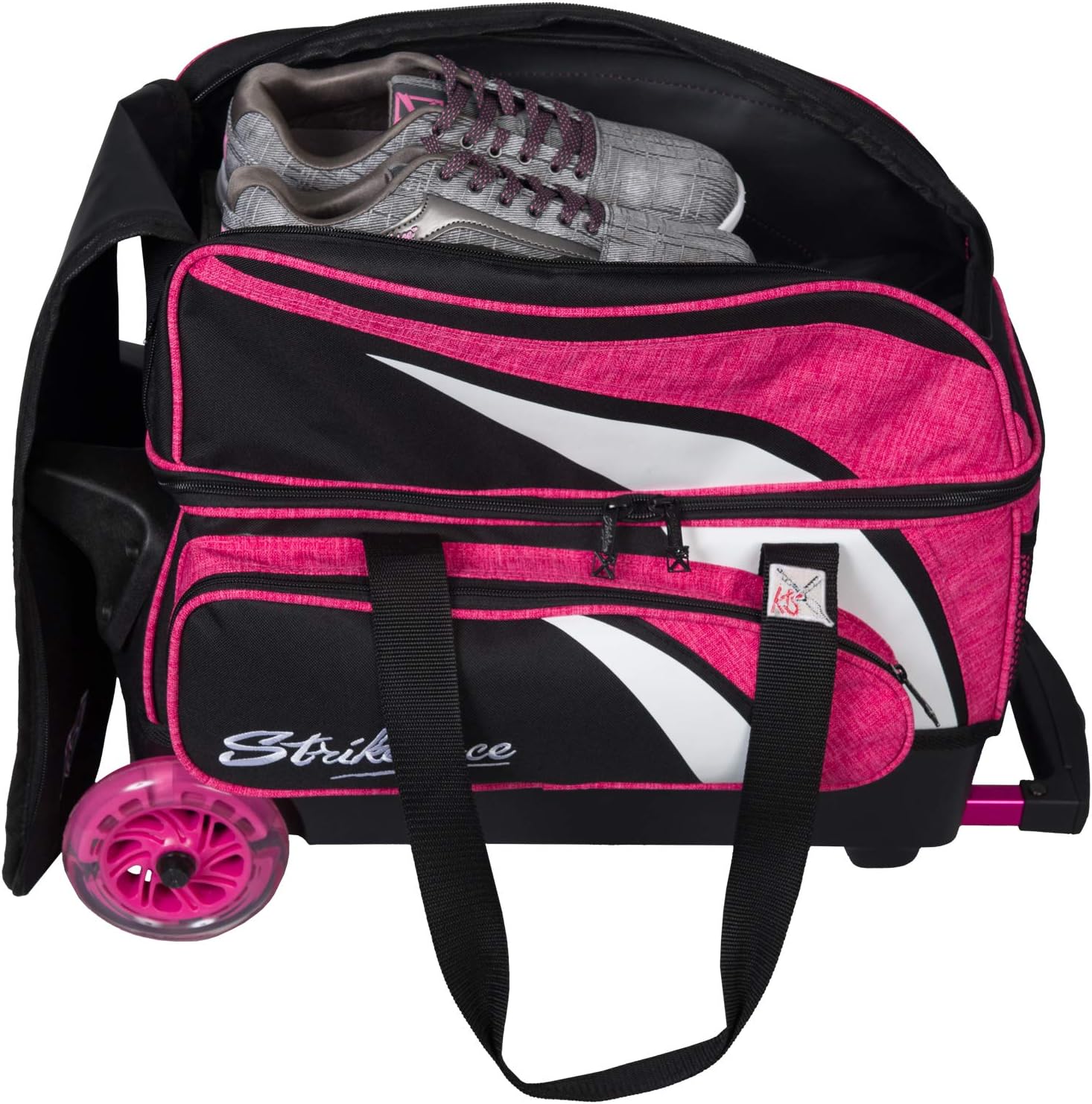 KR Strikeforce Rodillo doble liso Cruiser con compartimento para zapatos y bolsillo lateral para accesorios