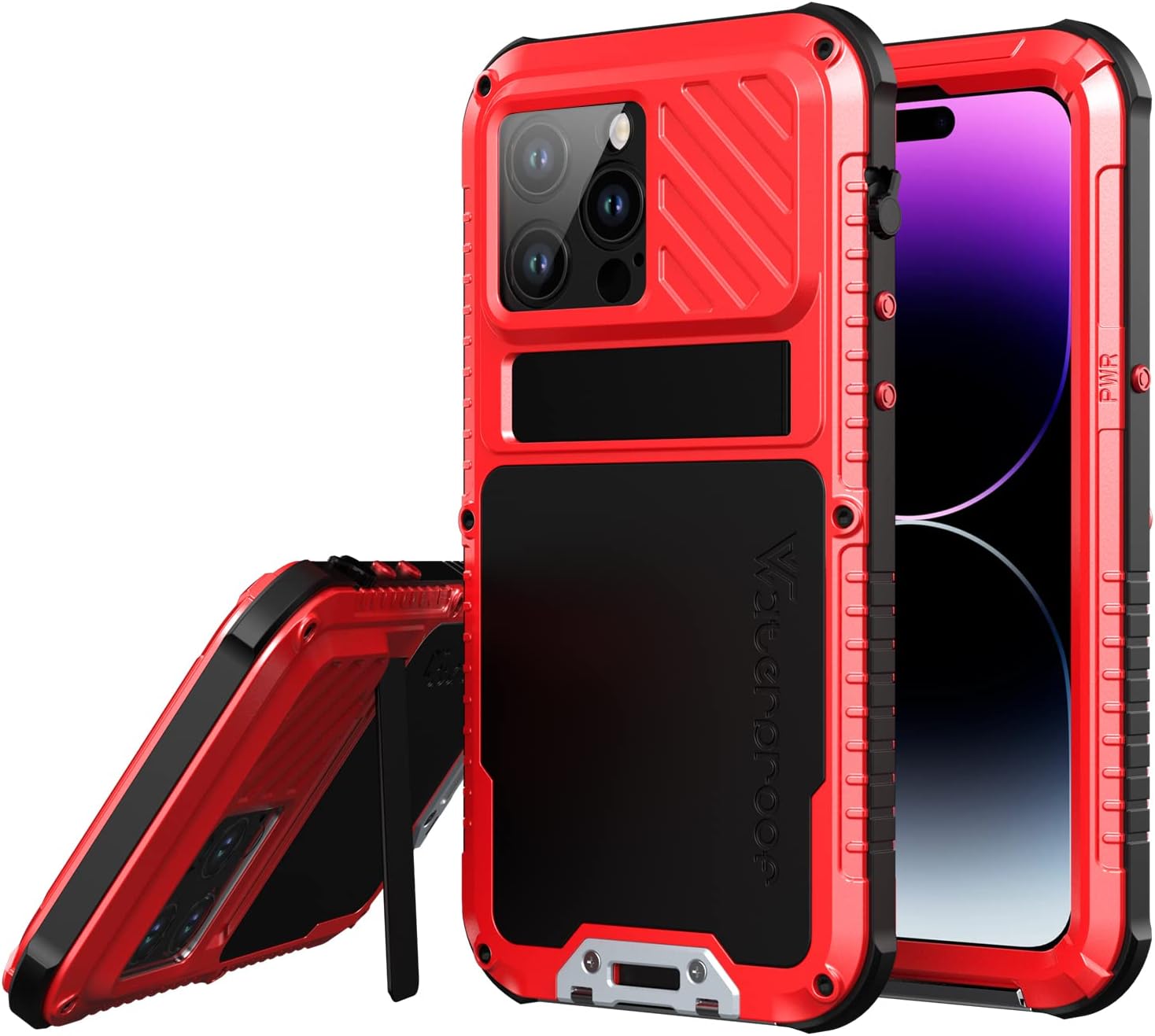 Funda impermeable para iPhone 14 Pro Max, cubierta protectora de cuerpo completo grado militar, a prueba de golpes, a prueba de polvo, bajo el agua,