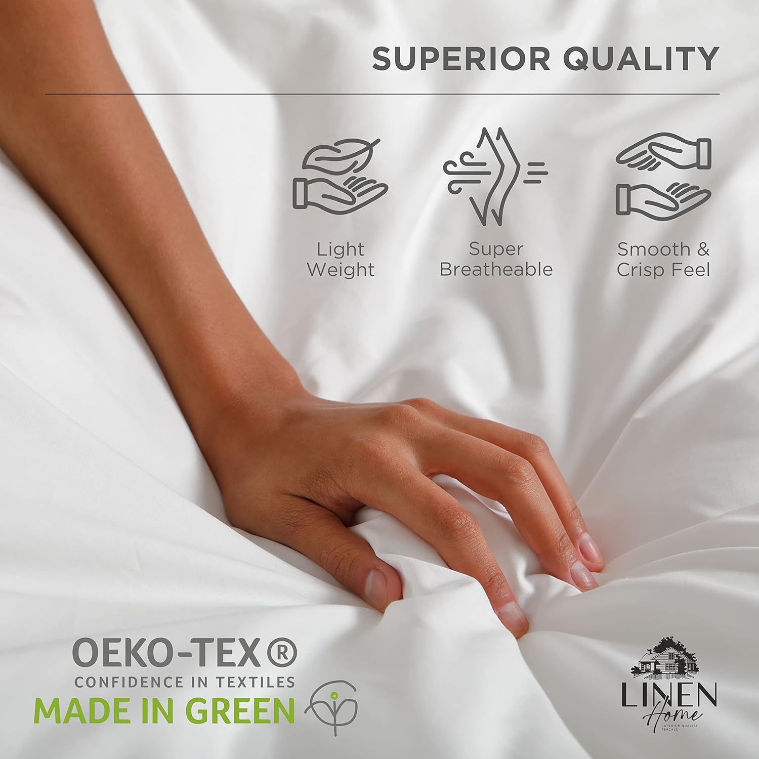 Sábanas de 100% algodón percal, tamaño matrimonial, 1sábana encimera, ropa de cama fresca, resistente y transpirable, azul marino