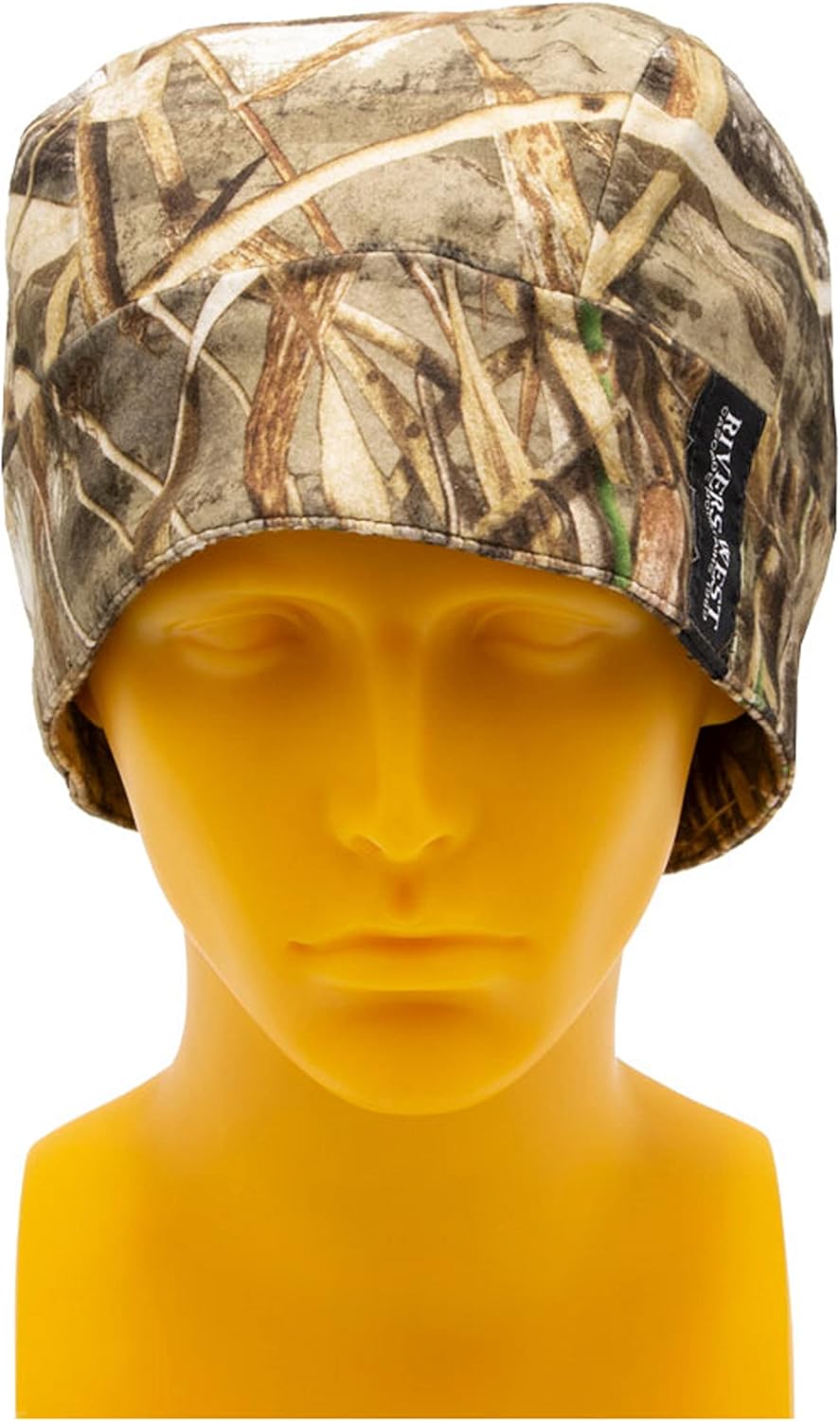 Gorra de calavera reversible color naranja