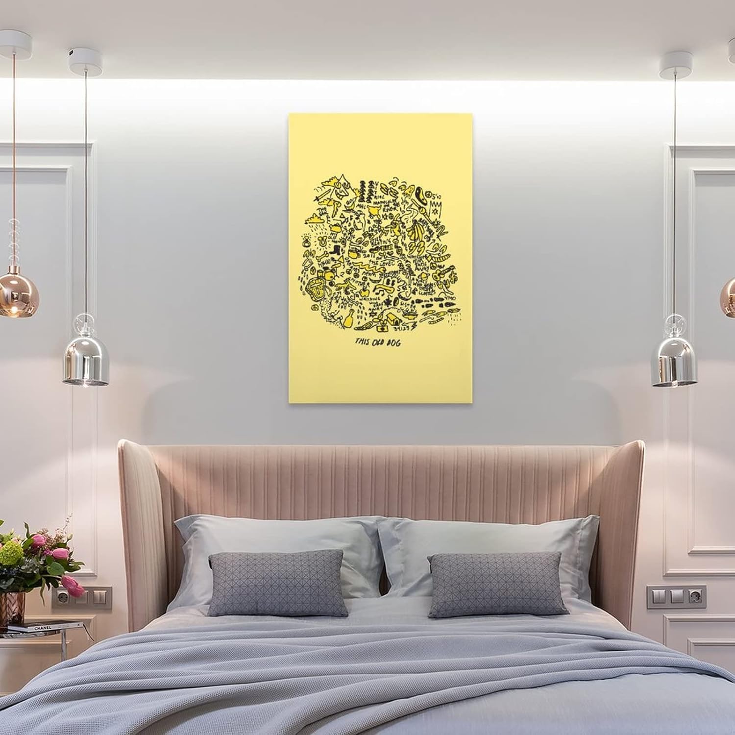 TRAVVA Póster de lienzo con texto en inglés “This Old Dog by Mac DeMarco” para colgar en la pared, pintura impresa, pintura de oficina, XINGYI,