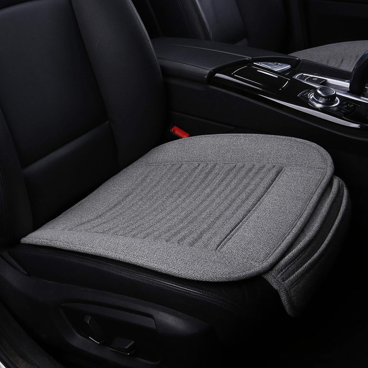 Fundas de asiento de automóvil, casco de trigo sarraceno, fundas de cojín para asiento de automóvil, ventilado, transpirable, cómodo, protector