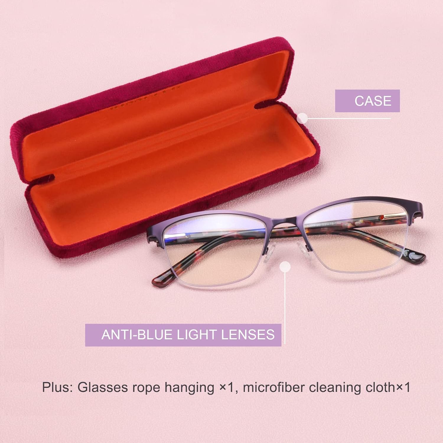 Missfive Lentes de lectura de metal multienfoque progresivos 3.0x de alta calidad para mujer y una funda, bisagra de resorte de calidad, bloqueo de