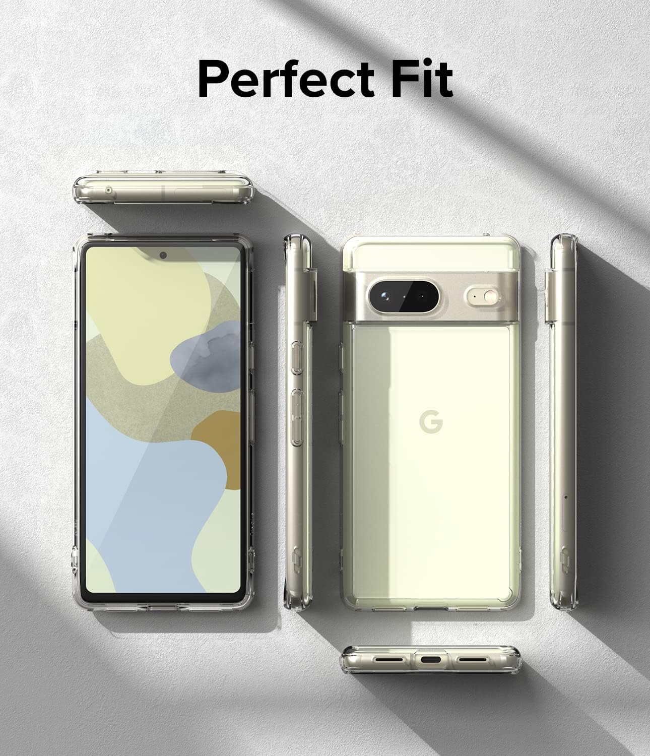 Ringke Fusion recortes precisos para lentes de cámara Compatible con Google Pixel 7, a prueba de golpes, transparente, para mujeres, hombres,