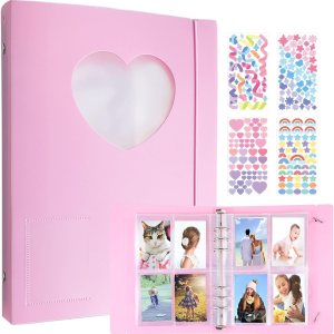 SZHTSWU Kpop – Carpeta para tarjetas fotográficas A5, 20 hojas, 160 bolsillos, álbum de fotos de 3 pulgadas en hojas sueltas, recargable, 6 anillas, SZHTSWU Kpop – Carpeta para tarjetas fotográficas A5, 20 hojas, 160 bolsillos, álbum de fotos de 3 pulgadas en hojas sueltas, recargable, 6 anillas,