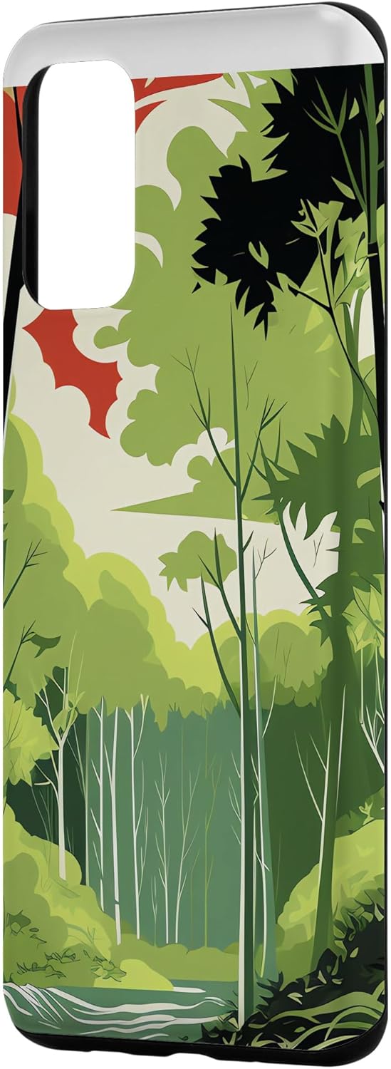 Galaxy S20+ Bamboo Radiance Awakens Vibrant Brilliance Serene Greenery Case