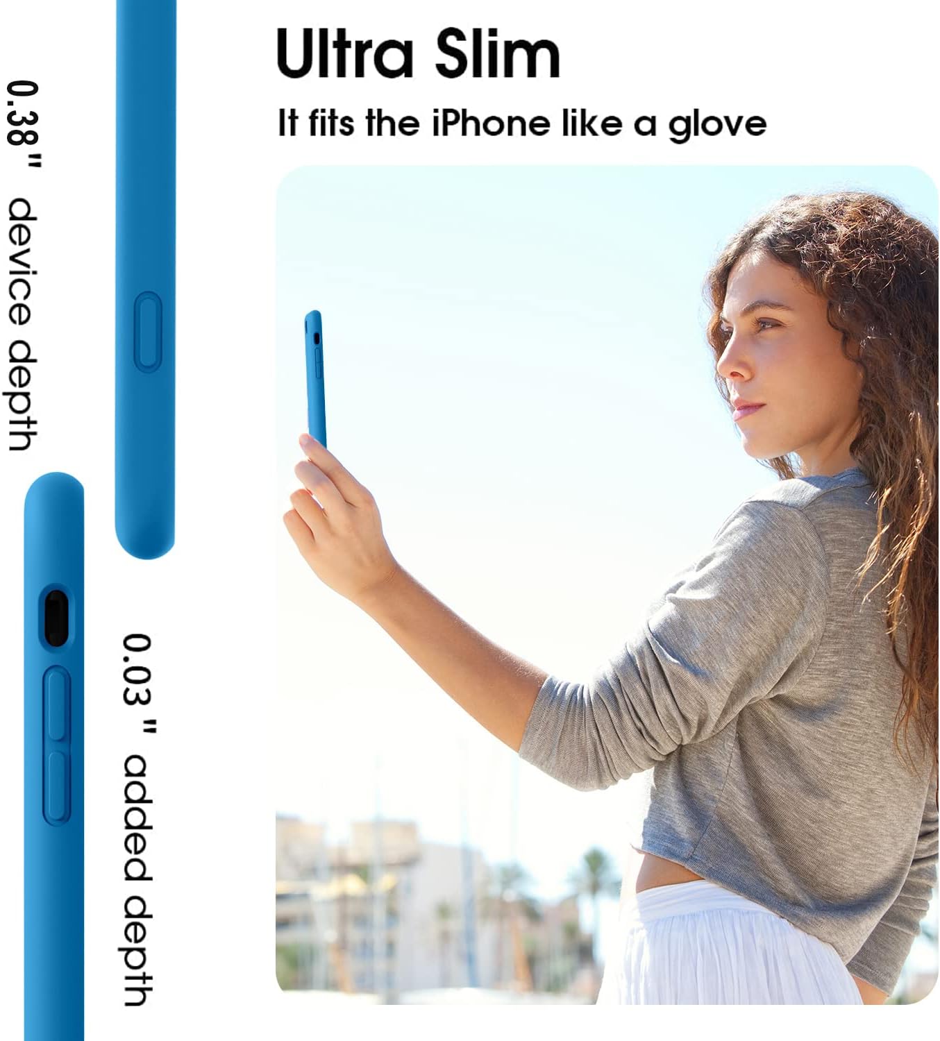 Vooii Funda protectora para iPhone 11, silicona líquida suave de goma delgada de cuerpo completo para iPhone 11 (con forro de microfibra suave),