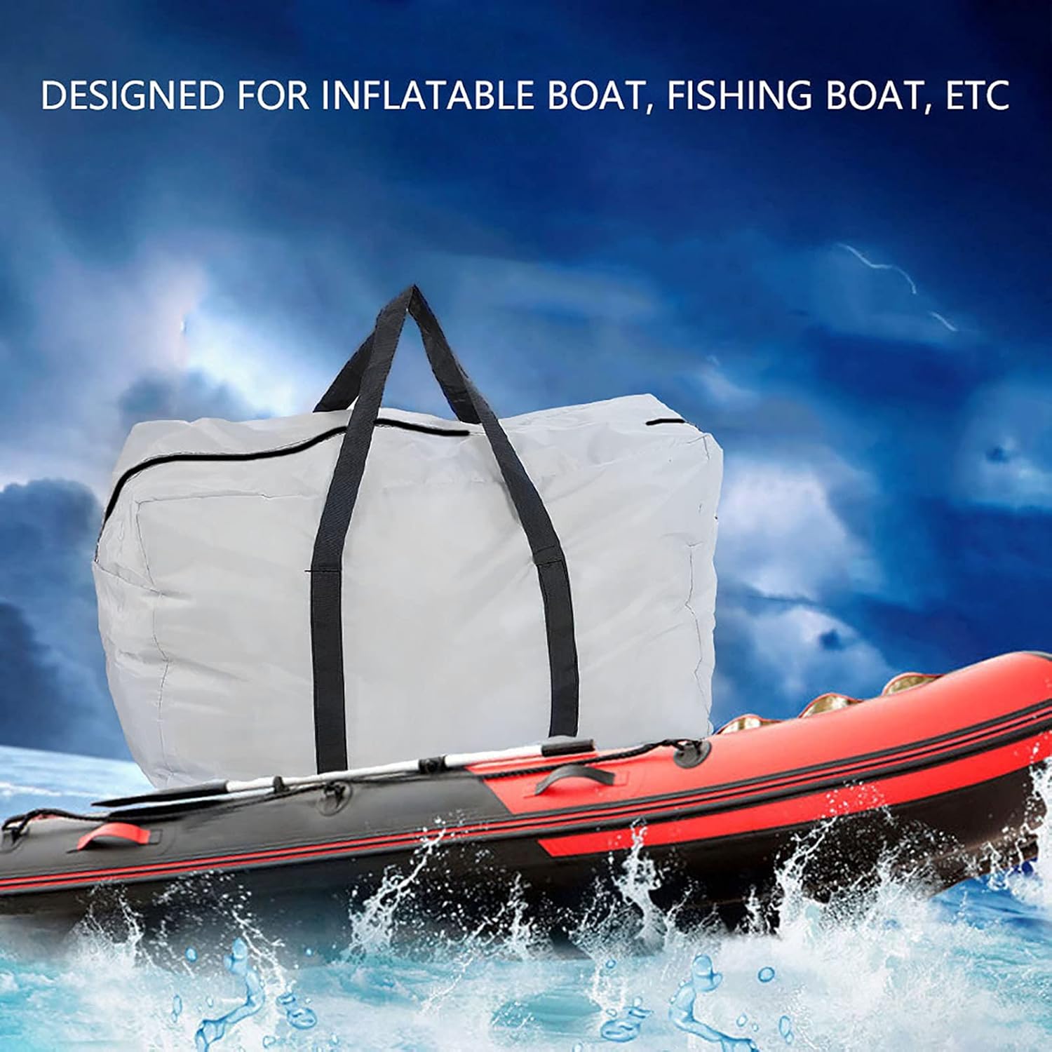 VGEBY Bolsa inflable de transporte para kayak, bolsa de almacenamiento plegable grande para kayak, barco, canoa, mar, pesca, rafting, natación,