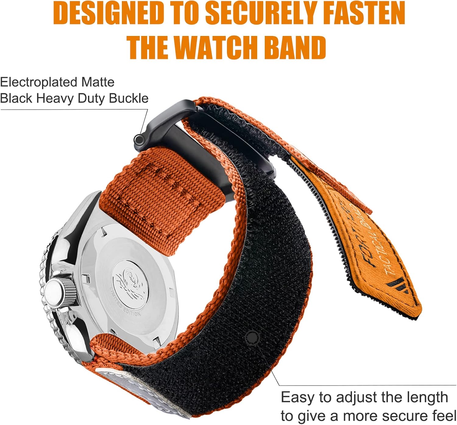 Ritche Correa de reloj deportiva de nailon para hombres y mujeres, correa de repuesto de liberación rápida de 0.787 pulgadas y 0.866 pulgadas,