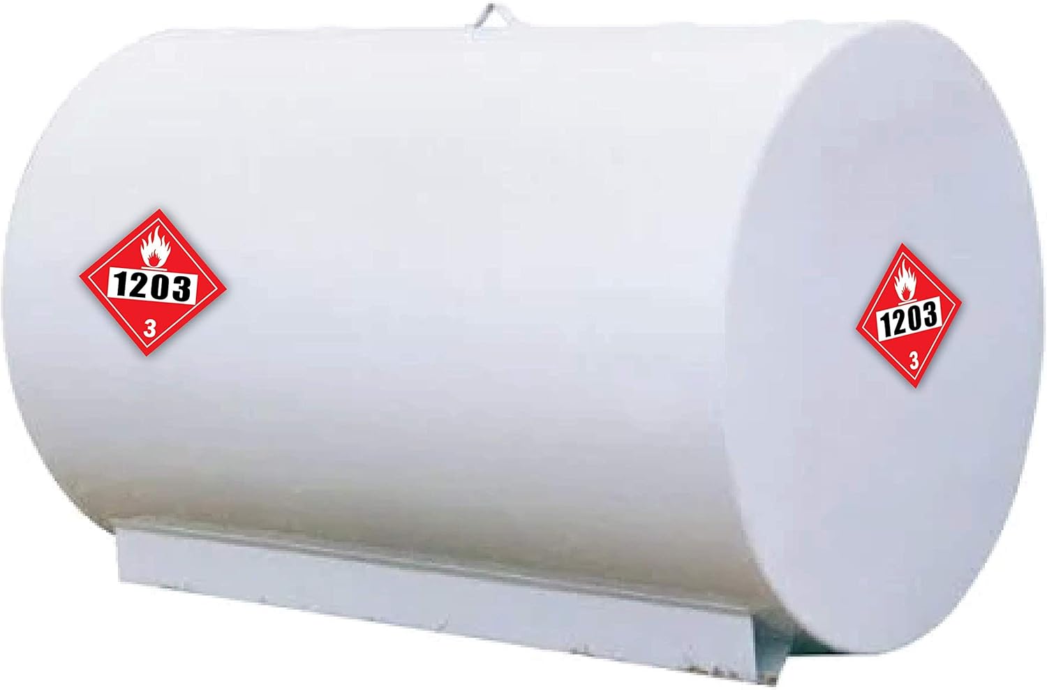 1203 Placard DOT Hazardous Chemical 4 dígitos ONU signo de 10  pulgadas x 10  pulgadas Adhesivo de vinilo autoadhesivo