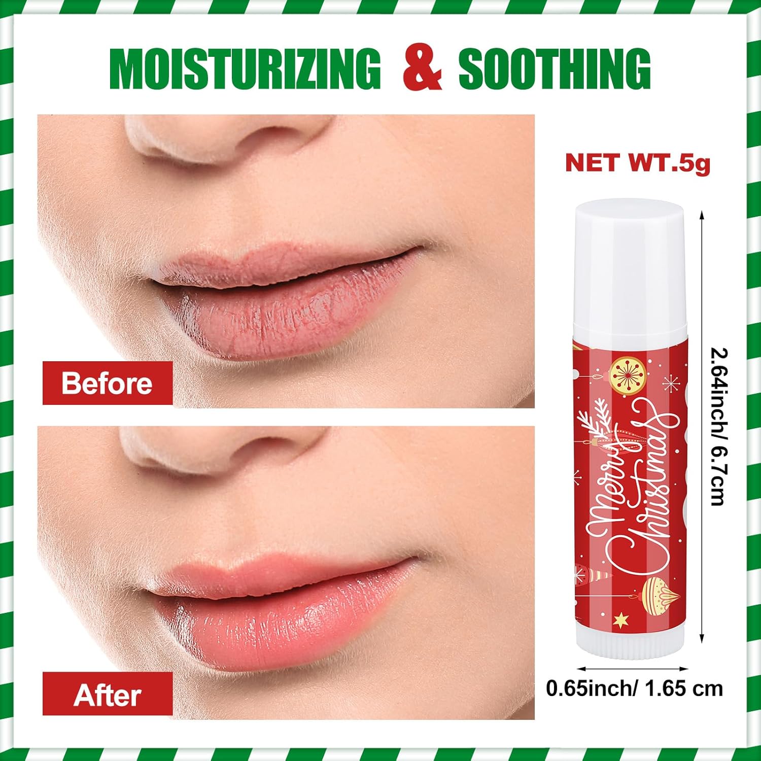 Bálsamo labial de 36 piezas, regalos de Navidad a granel, juego de bálsamo labial de invierno, palo hidratante, cuidado de labios para suministros