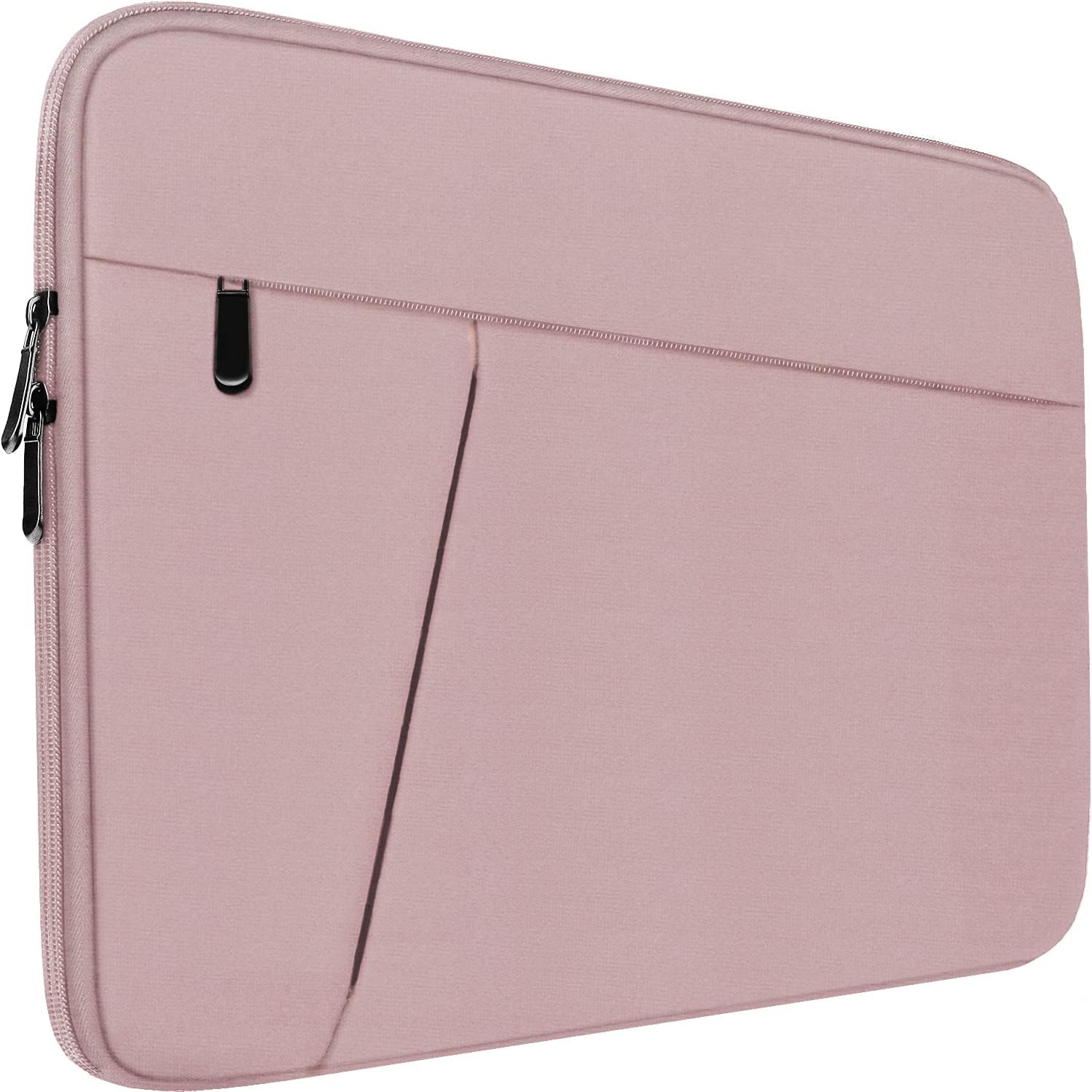 Funda para laptop de 15.6 pulgadas, duradera, a prueba de golpes, funda protectora de transporte para computadora con bolsillo frontal, maletín para