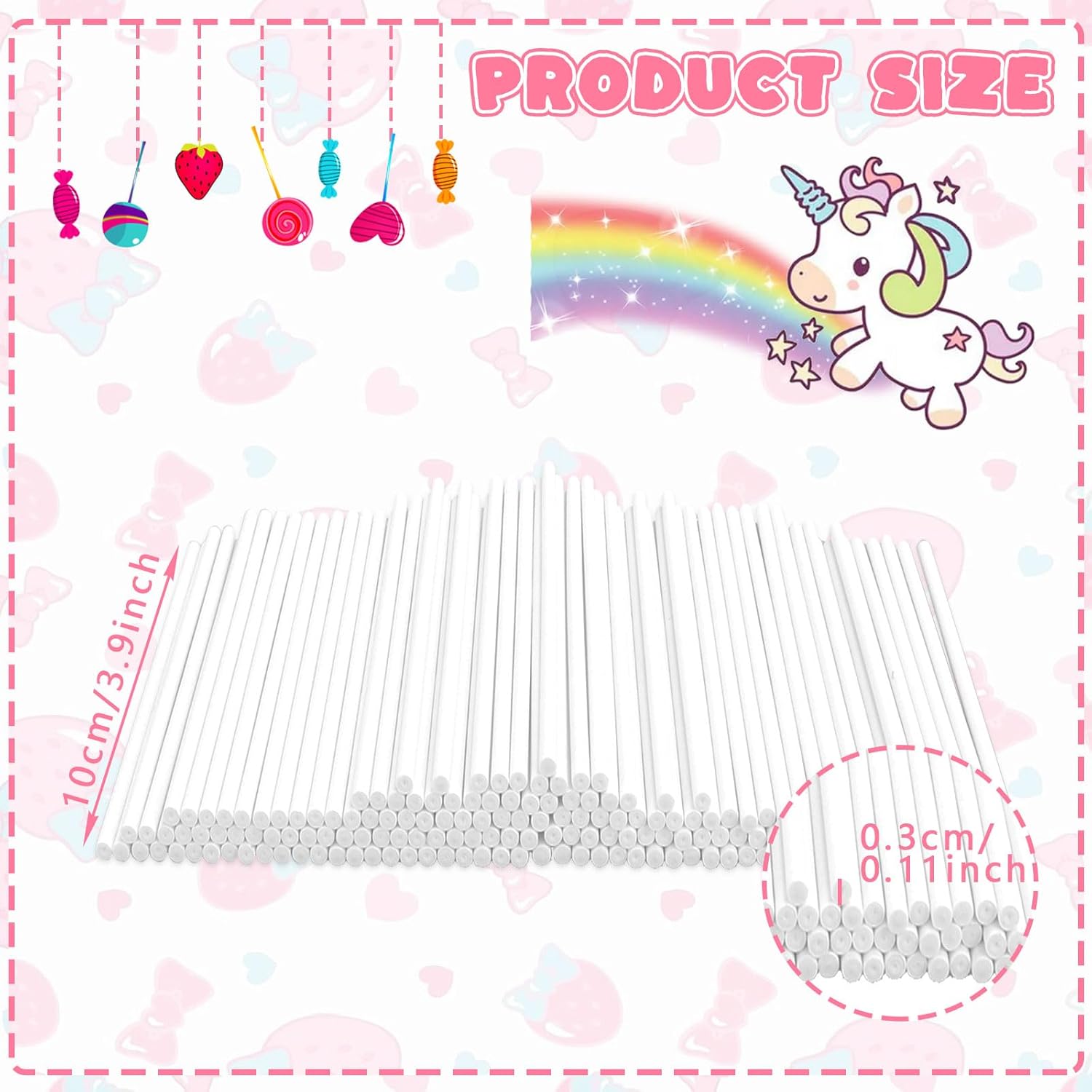 1000 palitos para tartas, palitos de papel blanco de 4 pulgadas, palitos de caramelo para derretir caramelos, chocolate, postres, paletas de pastel,