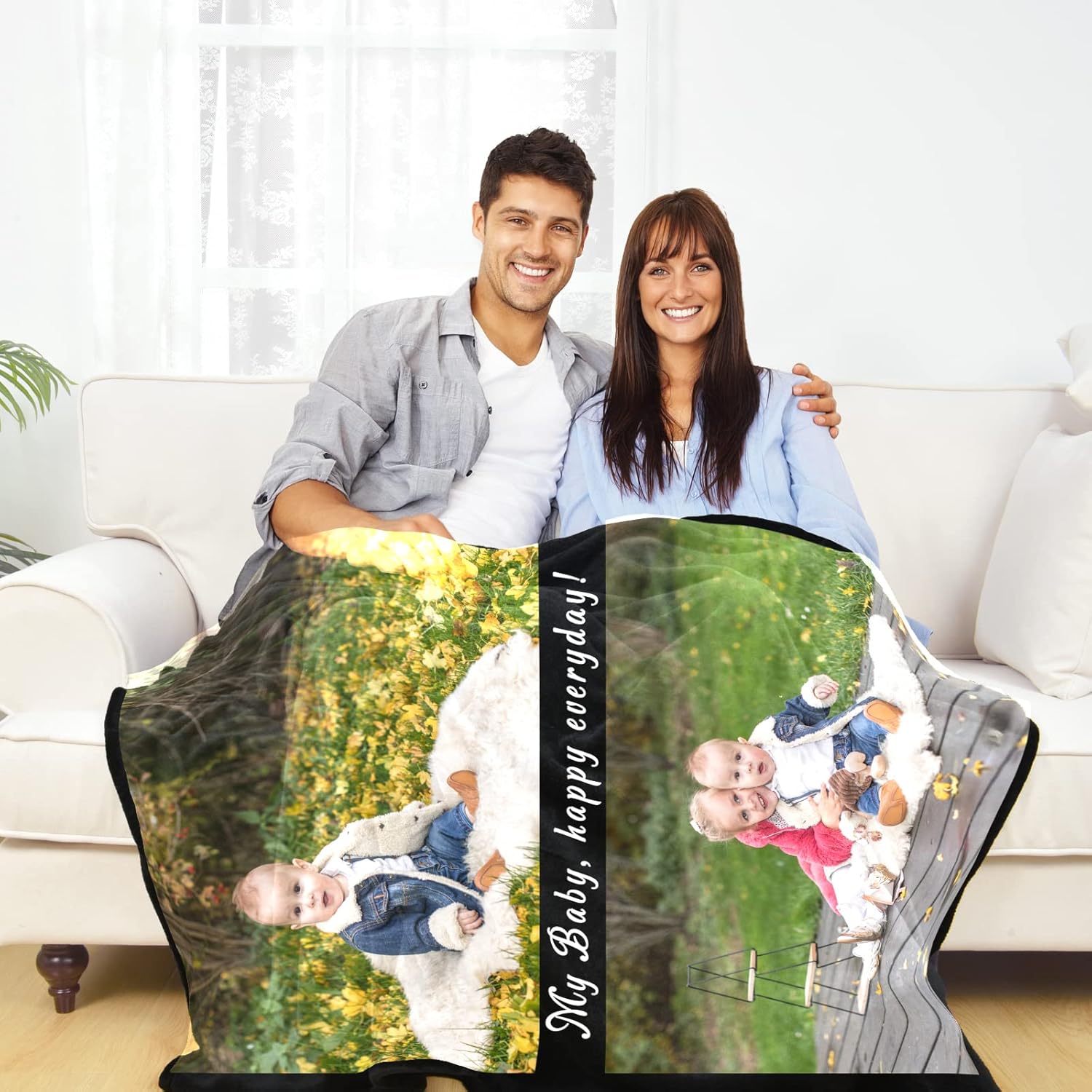 Livole Manta personalizada con imagen, manta de franela personalizada con foto y texto, manta personalizada para regalo para niños, amigos,