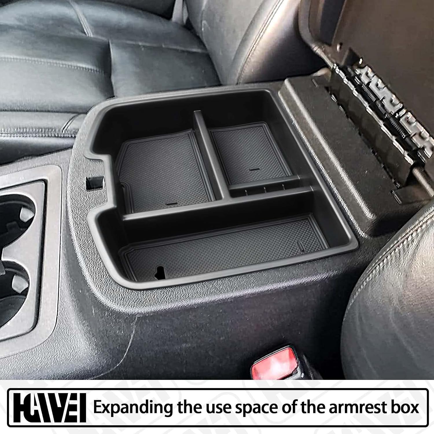Organizador de consola central compatible con Chevy Silverado GMC Sierra Avalanche Tahoe Suburban Yukon Yukon XL 2007-2014, accesorios solo para