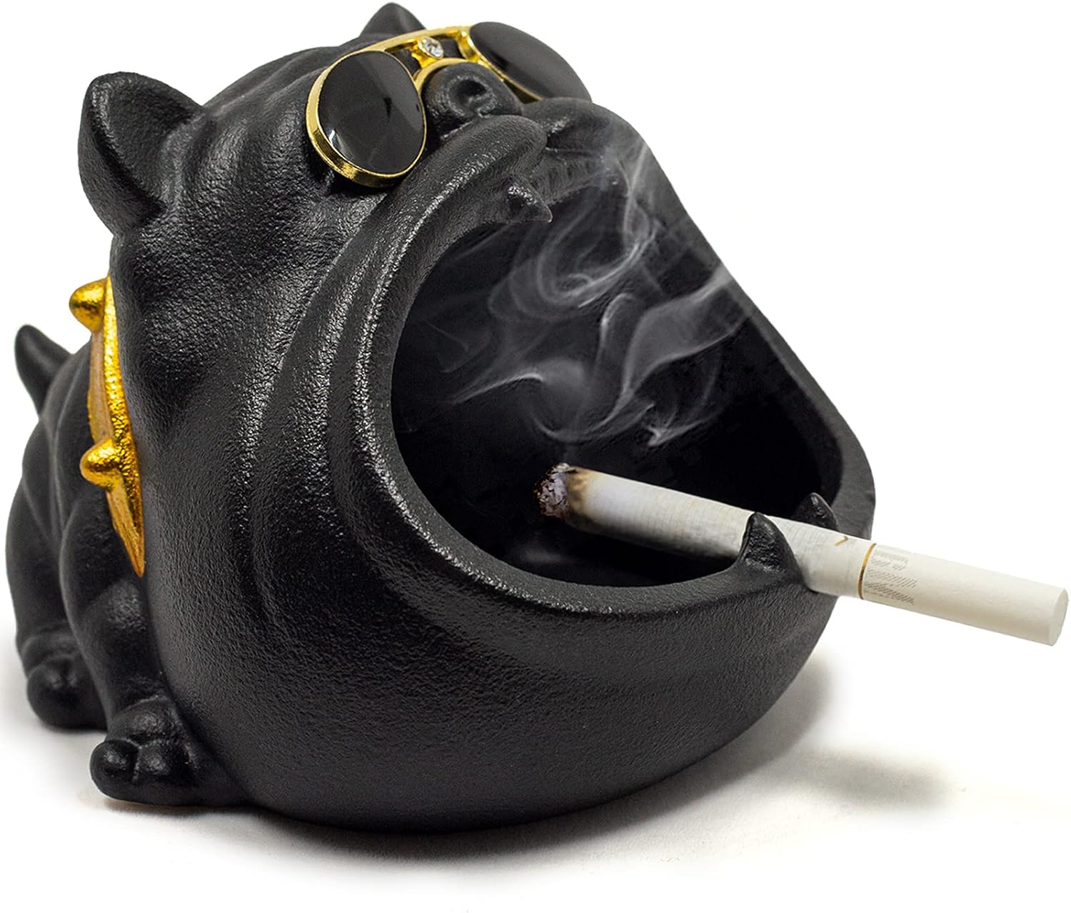 Cenicero de cigarros, cenicero grande decorativo de cerámica resistente al viento, bandejas de cenizas para perros para cigarrillos, el mejor regalo