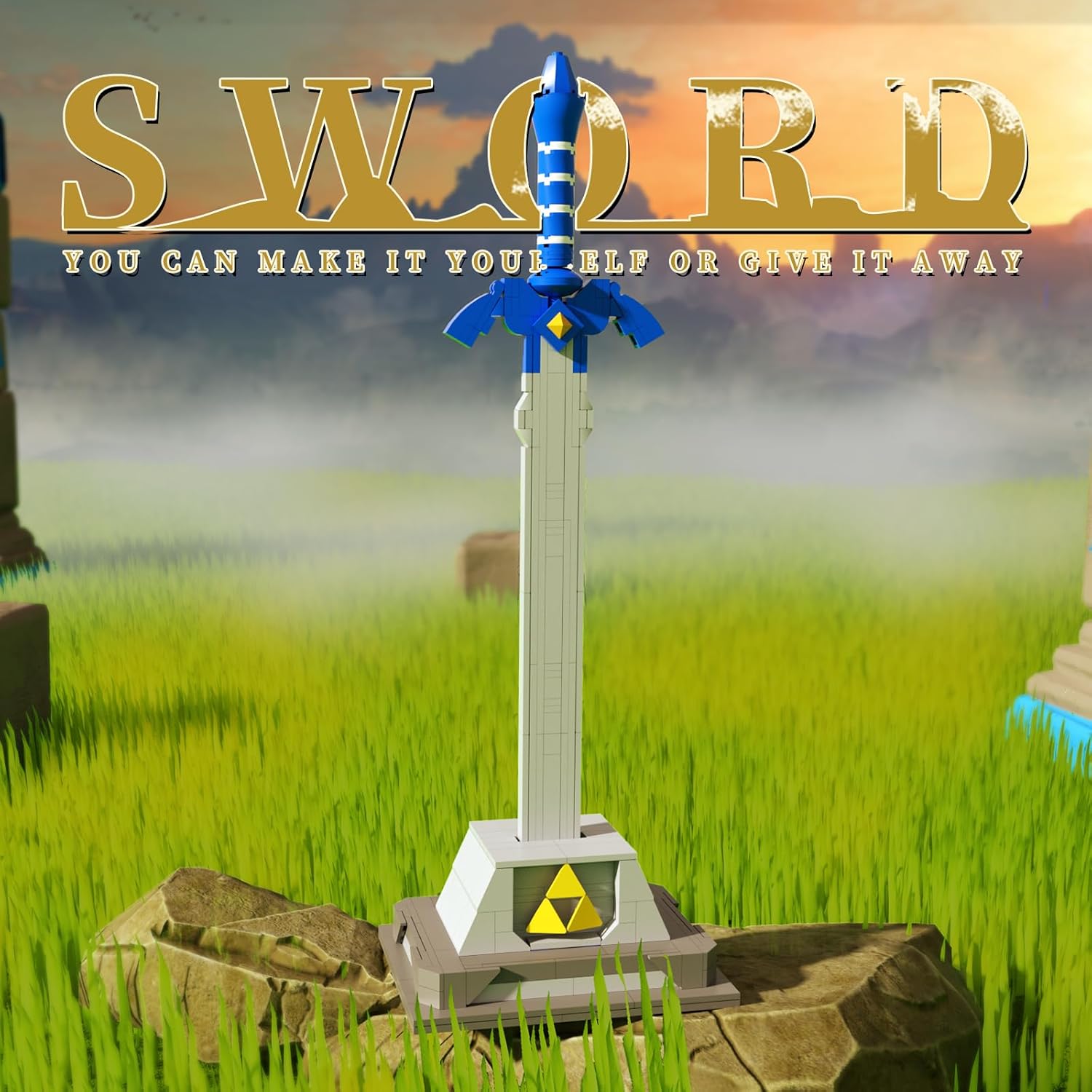 Taojiyuan The Master Sword – Juego de bloques de construcción con triple fuerza luminosa, juego de bloques de construcción de micro hyrule,