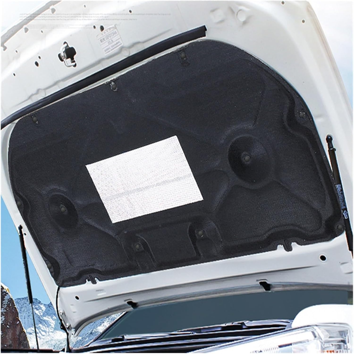 Almohadilla de algodón con aislamiento acústico del motor del capó delantero de espuma insonorizada compatible con Toyota Prado 2010-2017 2018-2020