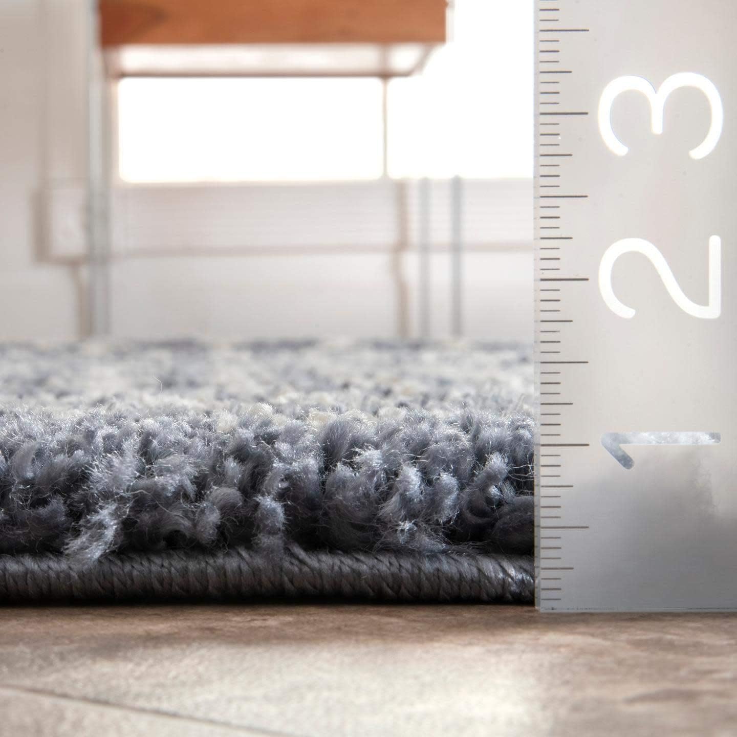 nuLOOM Alfombra marroquí Barbara Accent 2×3, gris