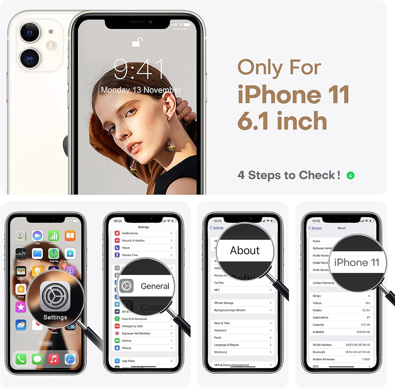 HATOSHI Funda para iPhone 11, protección completa mejorada de lente de cámara, silicona líquida ultra delgada, a prueba de golpes, antideslizante,