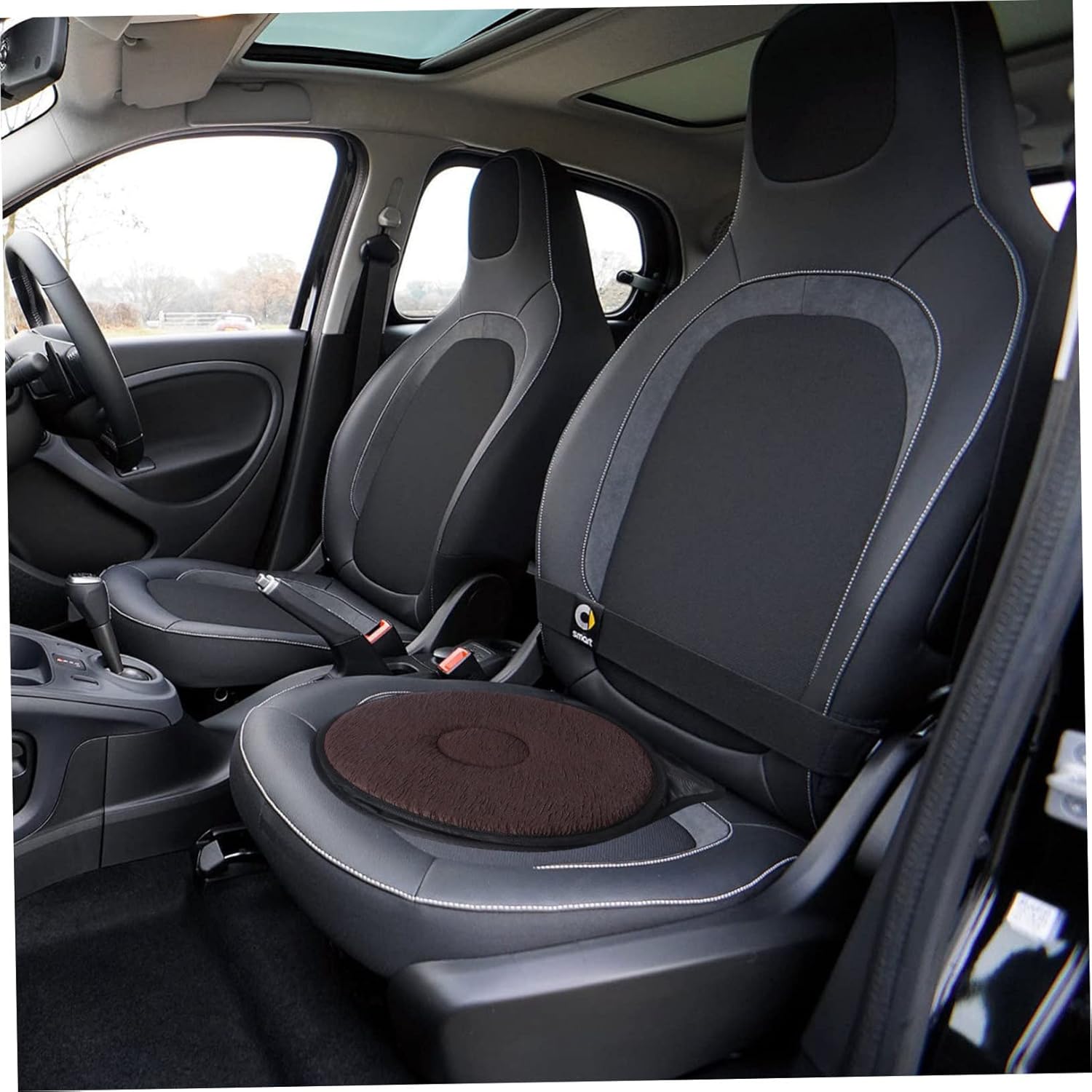 Homoyoyo Protector de asiento de coche 360 cojín giratorio para asiento de automóvil, cojín giratorio para asiento de automóvil, cojín de asiento de