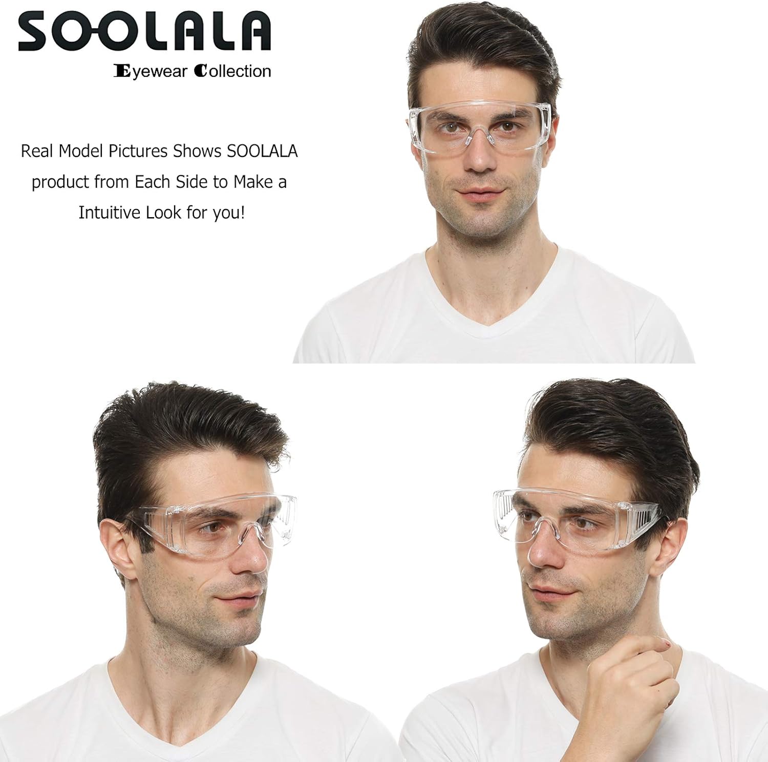 Gafas de seguridad transparentes antivaho para mujeres y hombres, gafas de seguridad antiarañazos, protección ocular, gafas de disparo, gafas