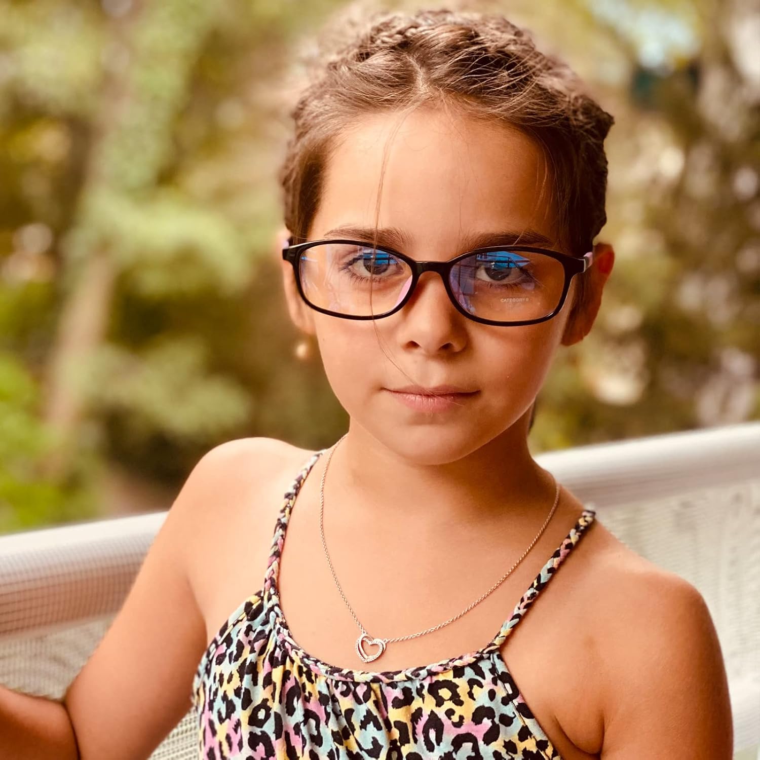 DUCO K015 – Gafas de luz azul para niños y niñas, con bloqueo de rayos azules, lindos anteojos de computadora, juegos de televisión, para niños