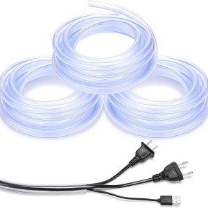 Protectores de cable flexible de PVC para evitar que los gatos masticen los cables, protector de cable eléctrico transparente, fundas de cable de Protectores de cable flexible de PVC para evitar que los gatos masticen los cables, protector de cable eléctrico transparente, fundas de cable de