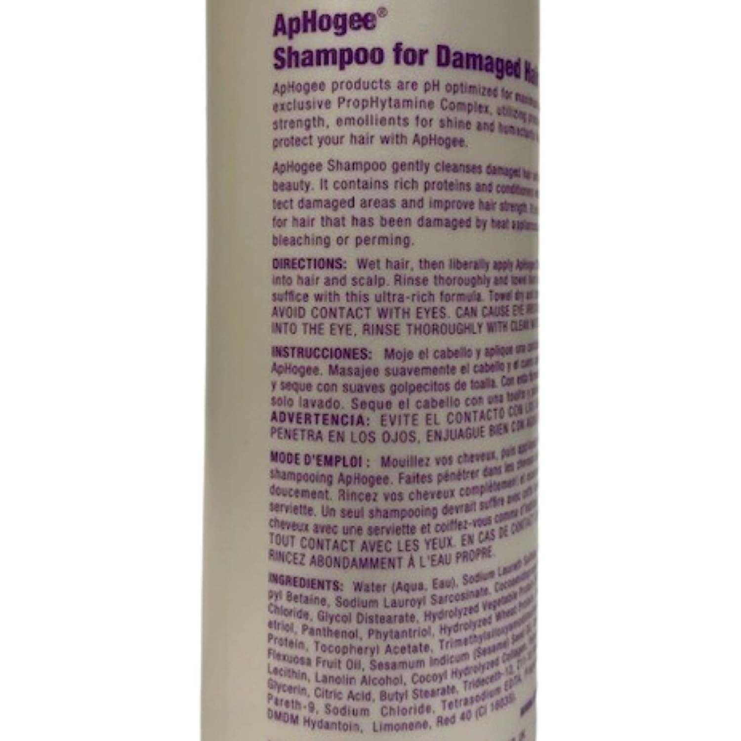 Aphogee Champú para cabello dañado, 16 oz (paquete de 6)
