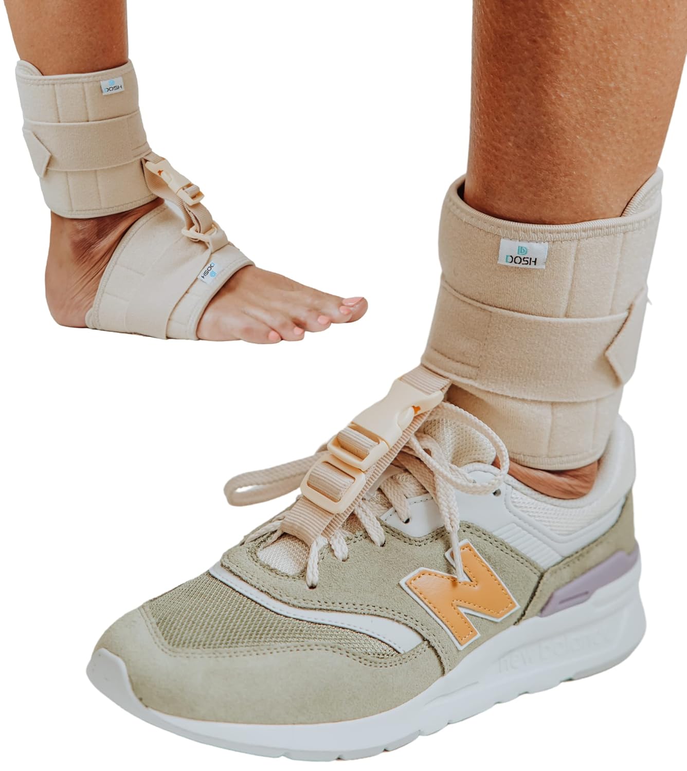 DOSH AFO – Soporte para caída de pie – Soporte para pie para caminar – AFO – Soporte de pie para caminar con zapatos – Ortesis de pie de tobillo
