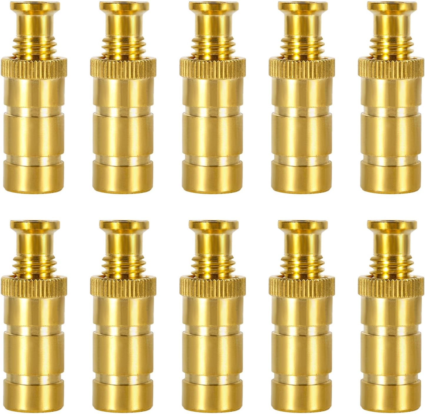 10 anclajes de piscina de latón para cubierta de piscina para hormigón y adoquines, tamaño universal, se adapta a agujeros de 34 pulgadas, anclajes