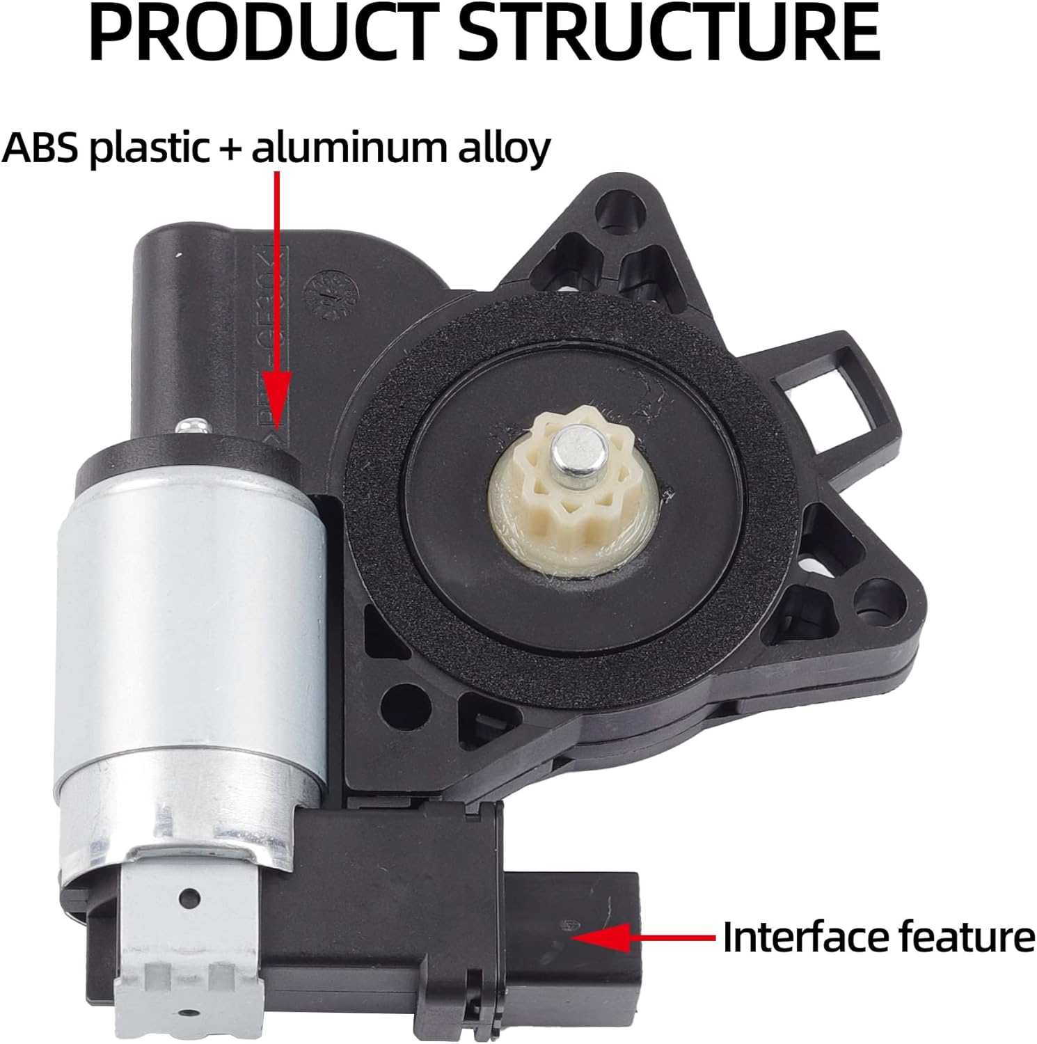 Dasbecan Motor de elevación de ventana delantera y trasera derecha compatible con Mazda 3 2004-2009 Mazda 6 2003-2008 Mazda CX7 2007-2012 Mazda CX9