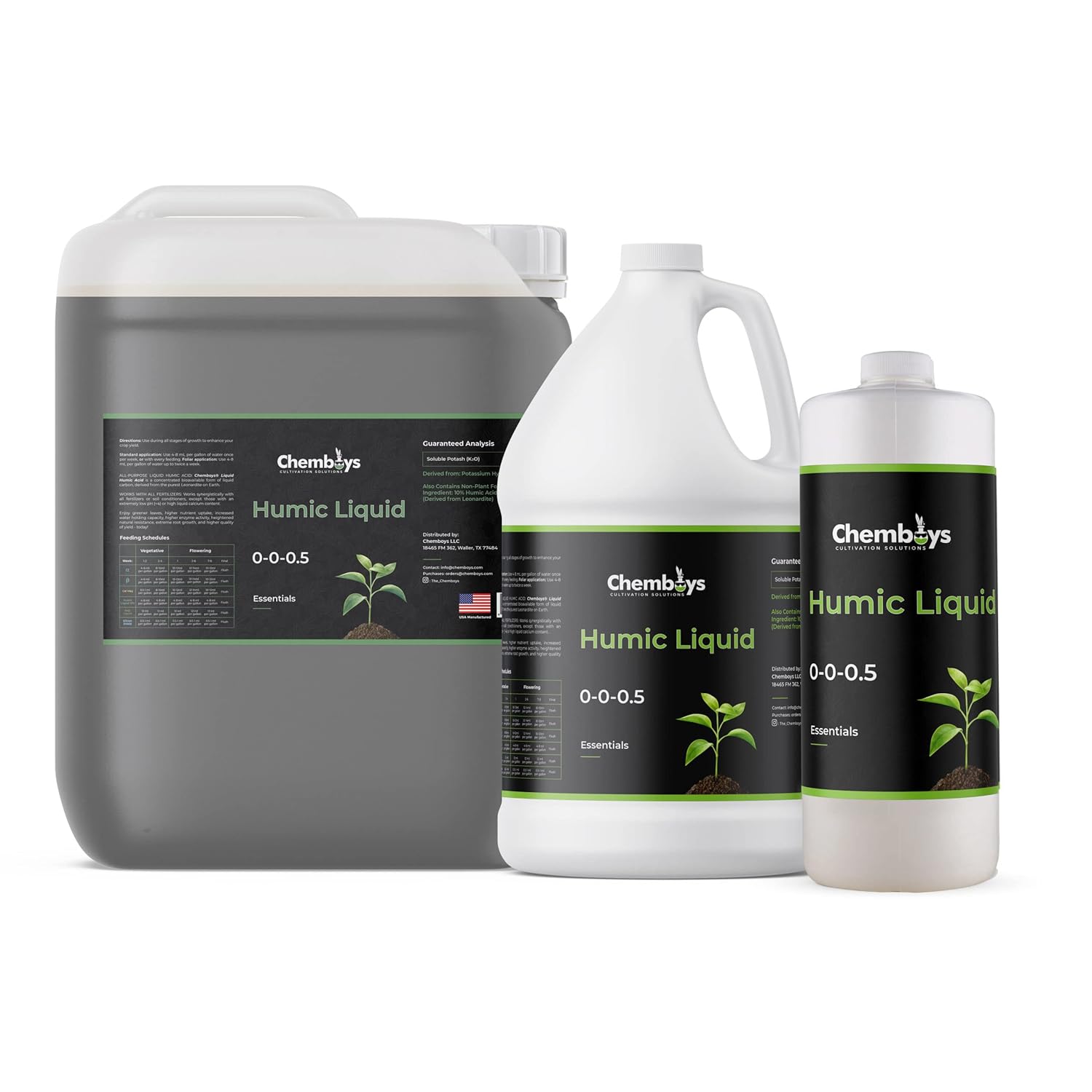Ácido húmico orgánico con fúlvico  Suplemento vegetal concentrado de carbono líquido para una mayor absorción de nutrientes, suelo, césped,