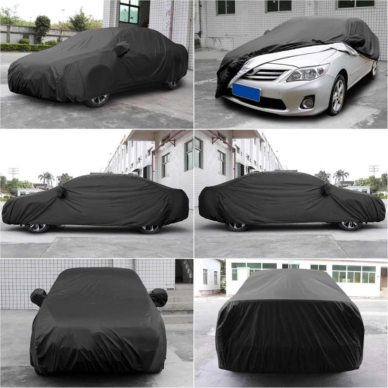 Funda para automóvil compatible con Dacia Duster Logan MCV Sandero Stepway impermeable, a prueba de polvo, viento, para hacer frente a la lluvia,