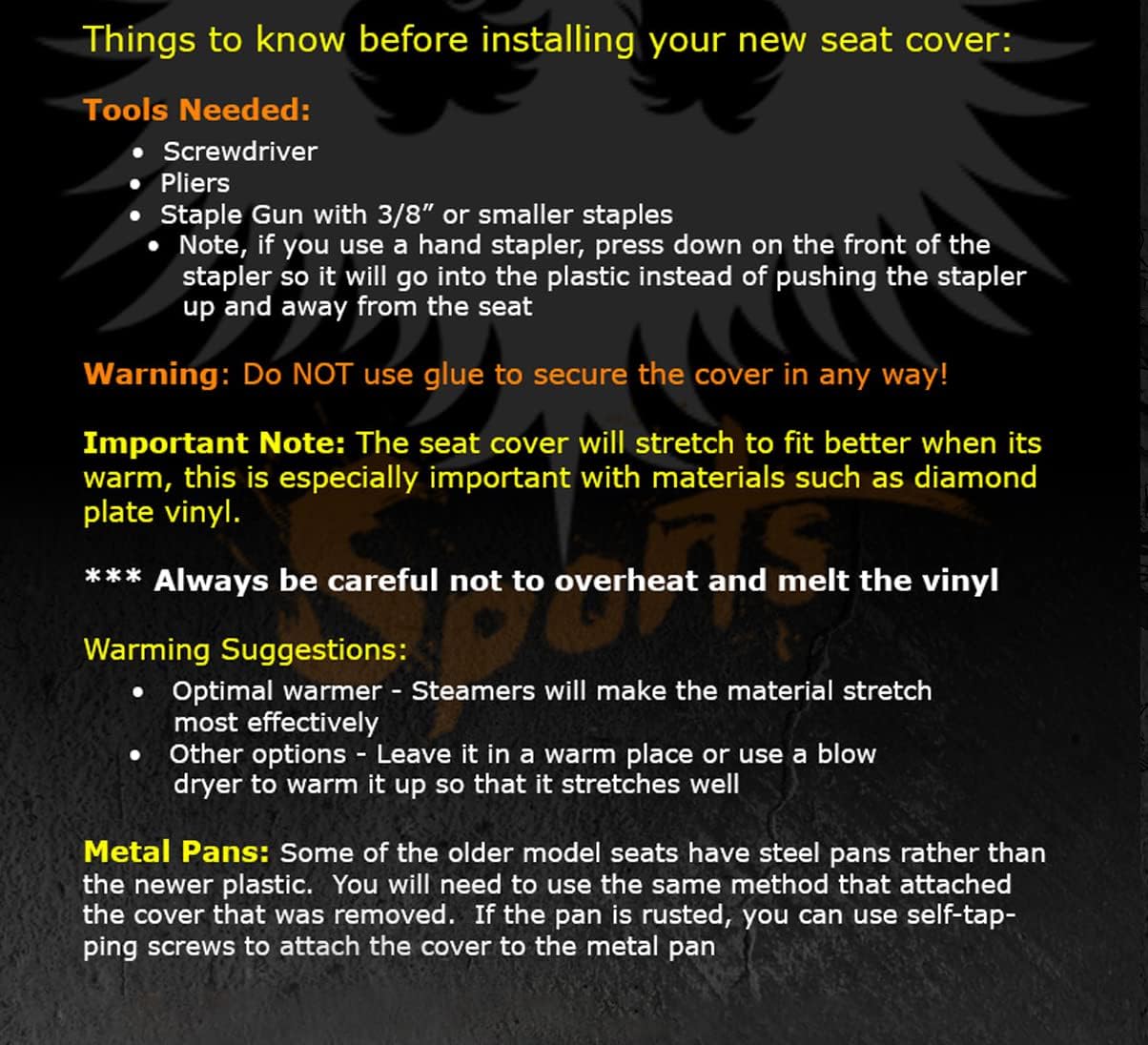Funda de asiento VPS compatible con funda de asiento Polaris Trailblazer